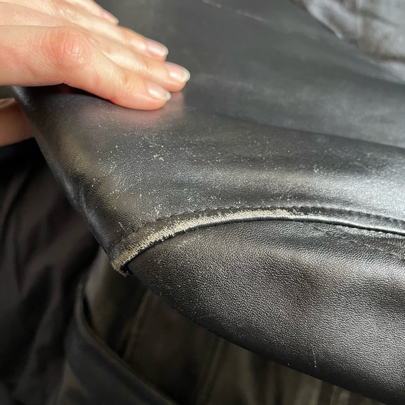 Real Leather jacket with strap belt - Picture 8 of 11